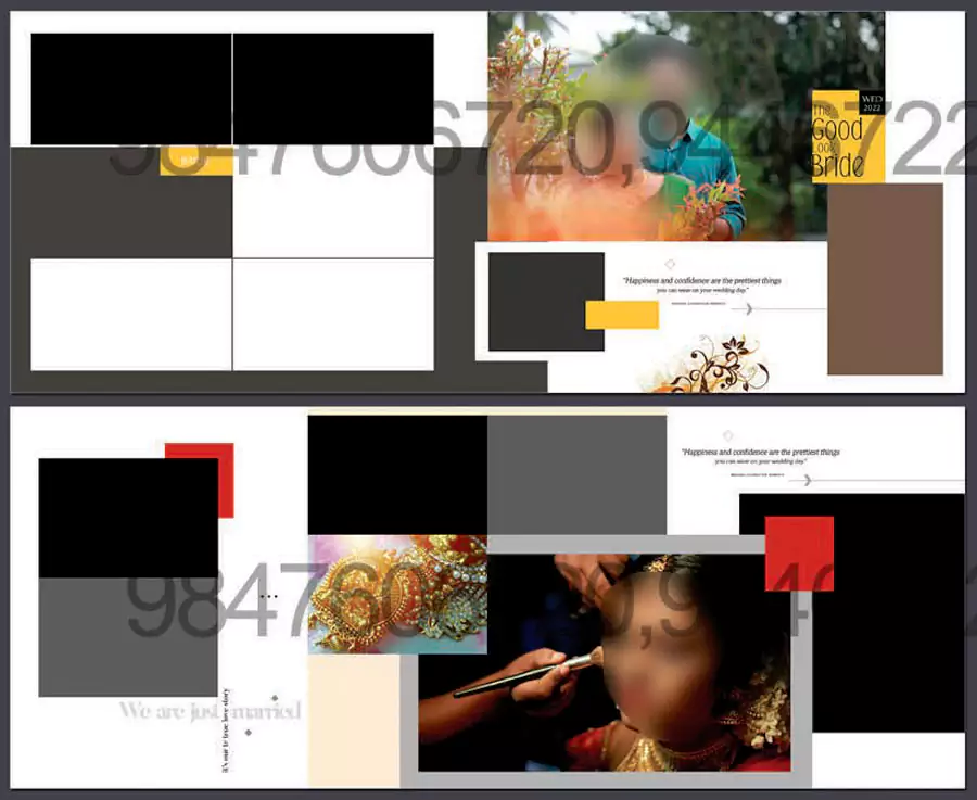 Indian Wedding Album Design PSD Templates 2022