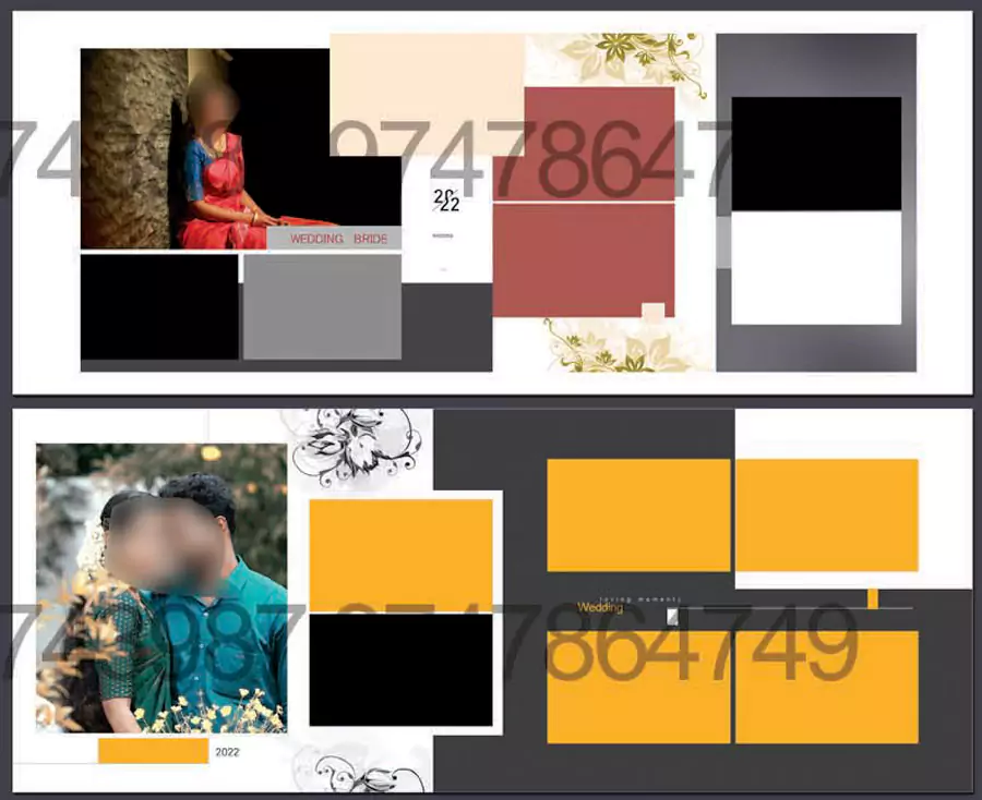 Indian Wedding Album Design PSD Templates 2022