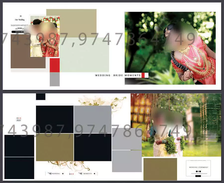 Indian Wedding Album Design PSD Templates 2022