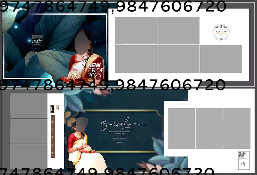 new wedding album design background