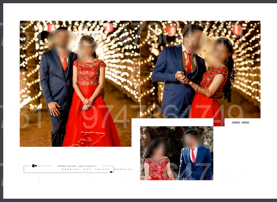 wedding story album design