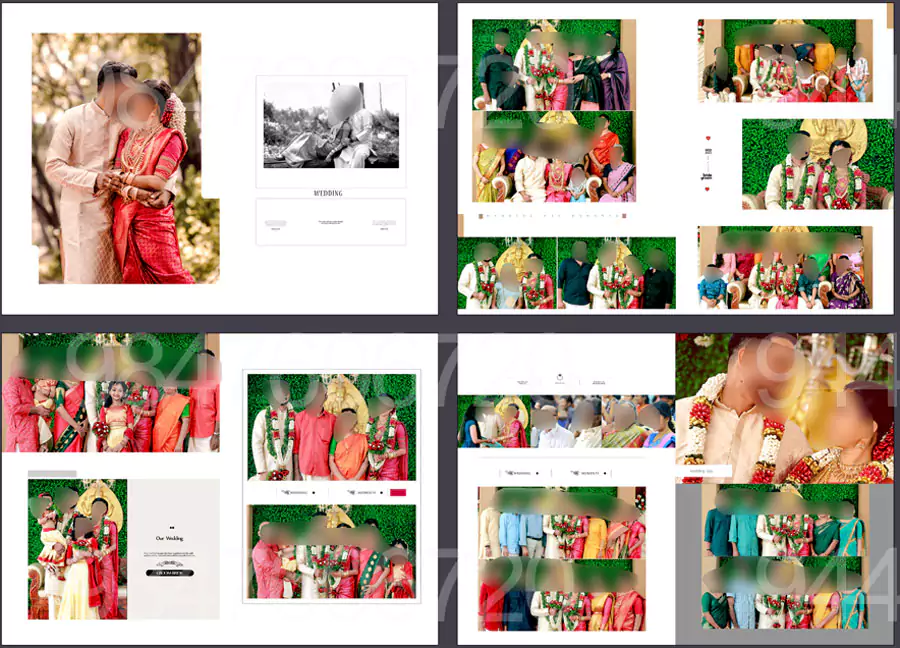 wedding story album design