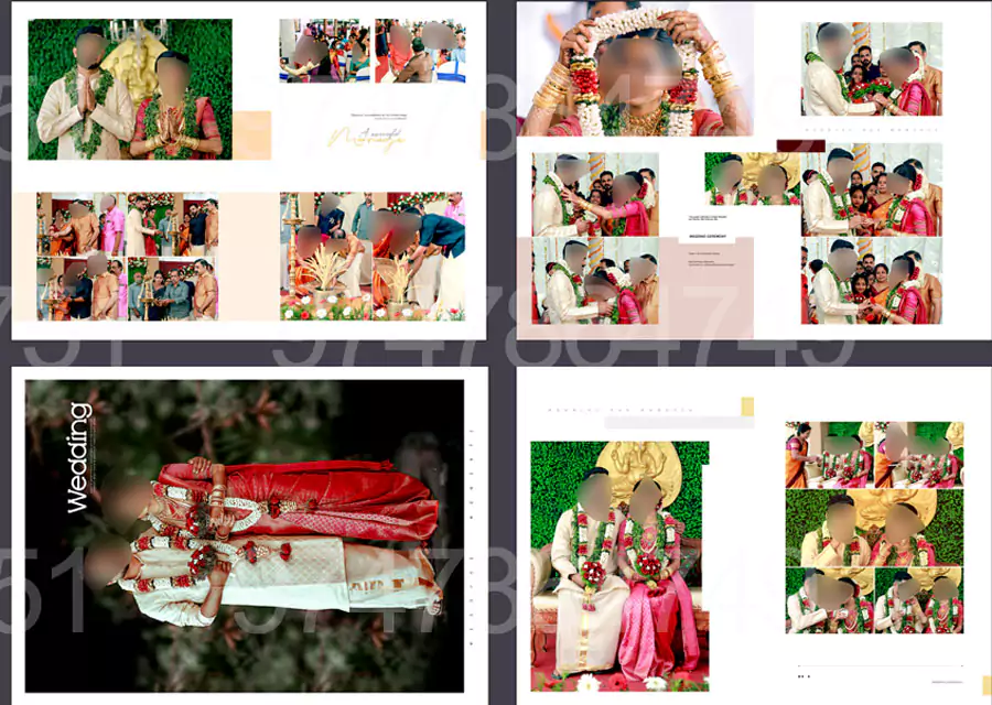 wedding story album design