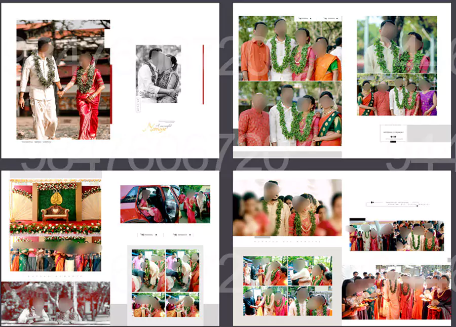 wedding story album design