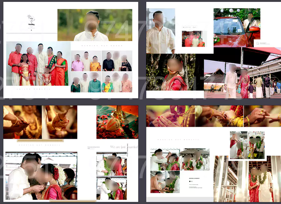 wedding story album design