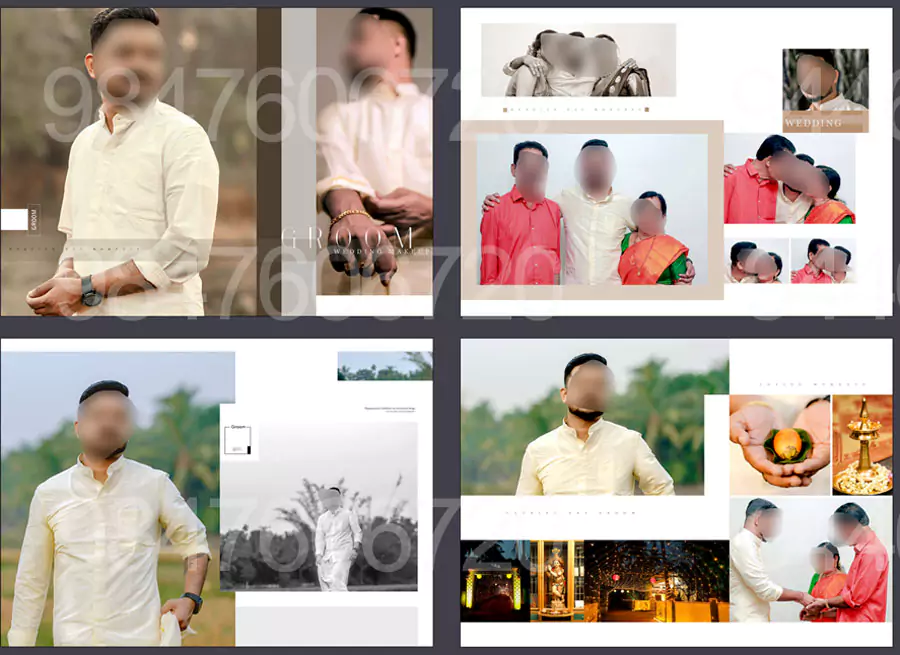 wedding story album design