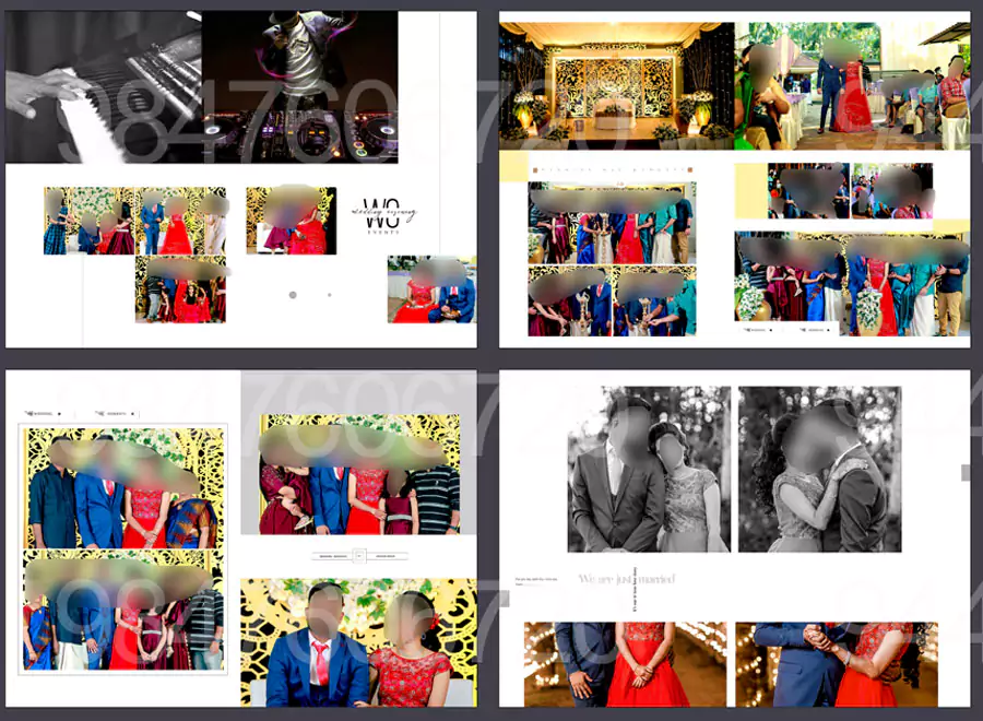 wedding story album design