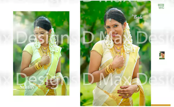 candid wedding album design psd