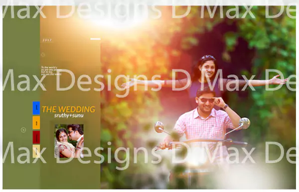 candid wedding album design psd