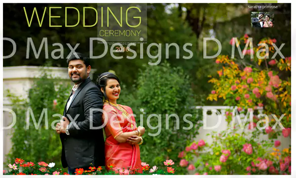 candid wedding album design psd