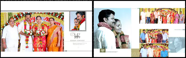 new wedding album group design psd