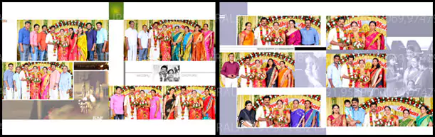 new wedding album group design psd