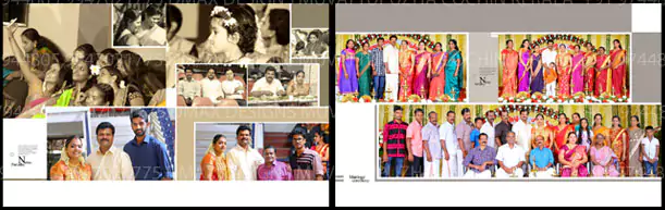 new wedding album group design psd