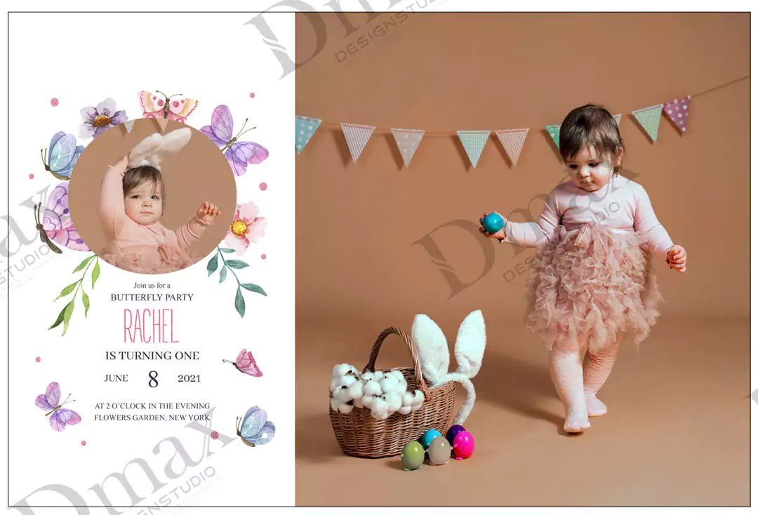 Birthday Album Design PSD Free Download 16x24