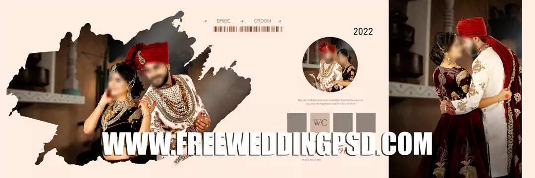 Bride Groom DM in 2022 | 12x36  Wedding album design