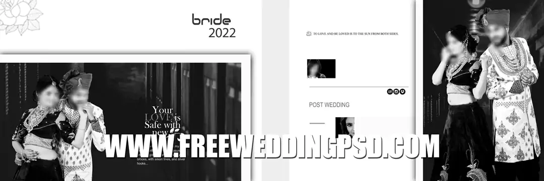 Bride Groom DM in 2022 | 12x36  Wedding album design