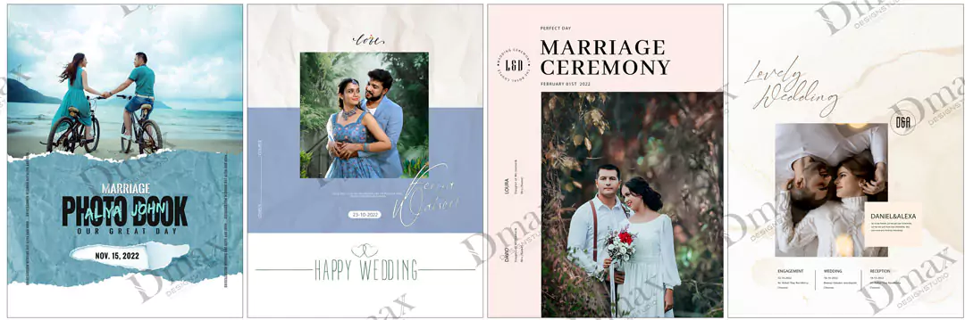 Wedding photobook Template PSD