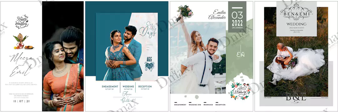 Wedding photobook Template PSD