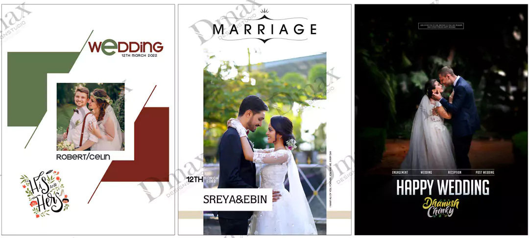 Wedding photobook Template PSD