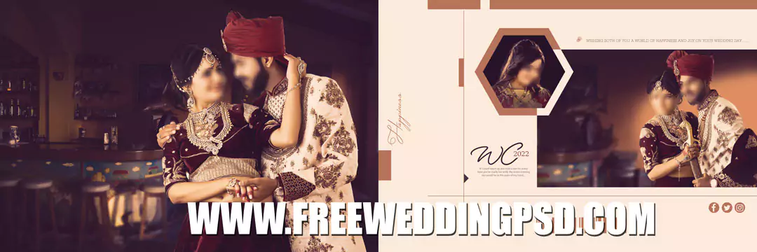 best 12x36 wedding album design in photoshop