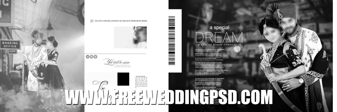 best 12x36 wedding album design in photoshop