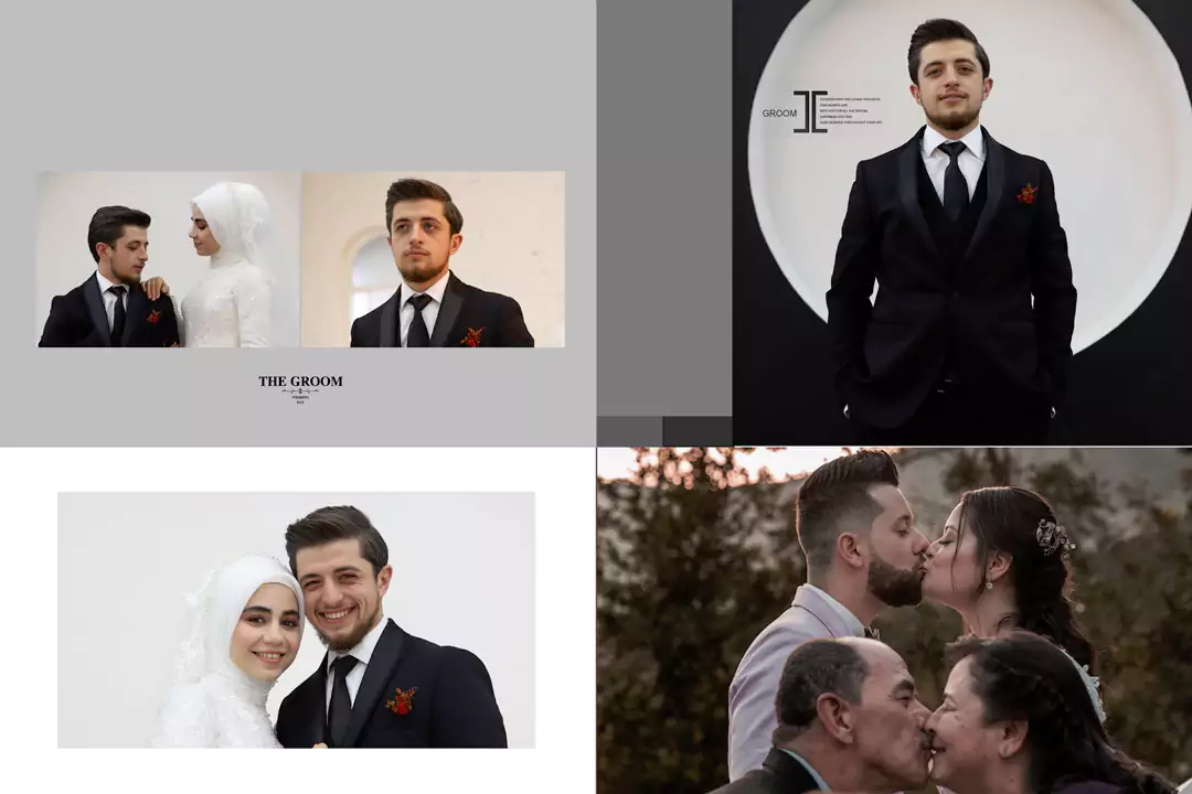 groom wedding photography psd templates