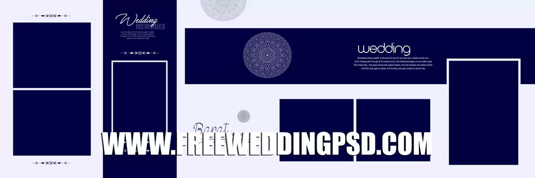 ring ceremony album design psd