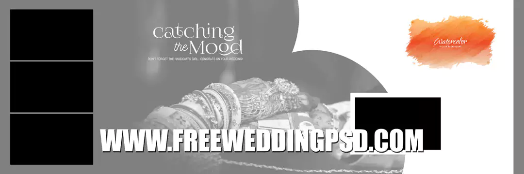 ring ceremony album design psd
