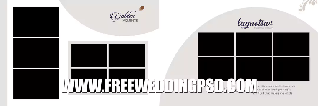 ring ceremony album design psd