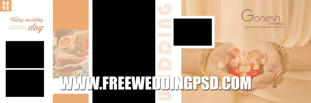 ring ceremony album design psd