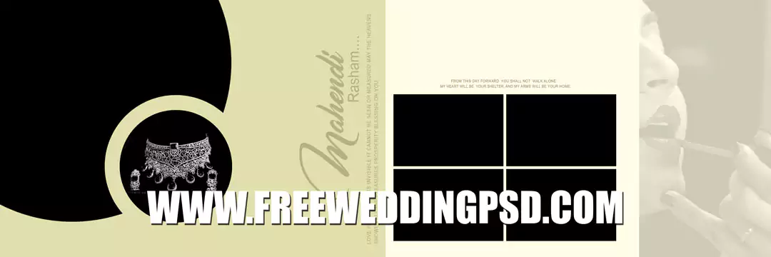 ring ceremony album design psd