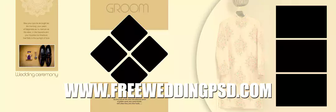 ring ceremony album design psd