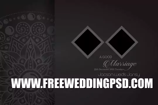 wedding Album cover design PSD