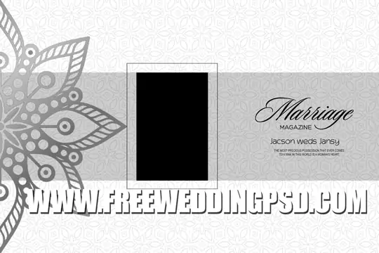 wedding Album cover design PSD