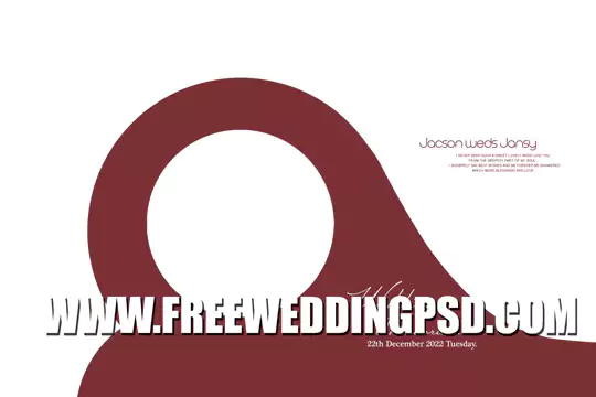 wedding Album cover design PSD