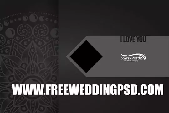 wedding Album cover design PSD