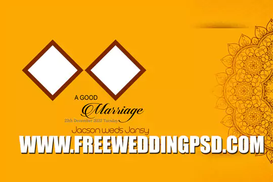 wedding Album cover design PSD
