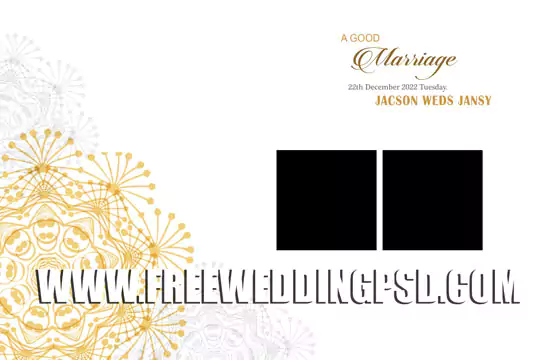 wedding Album cover design PSD