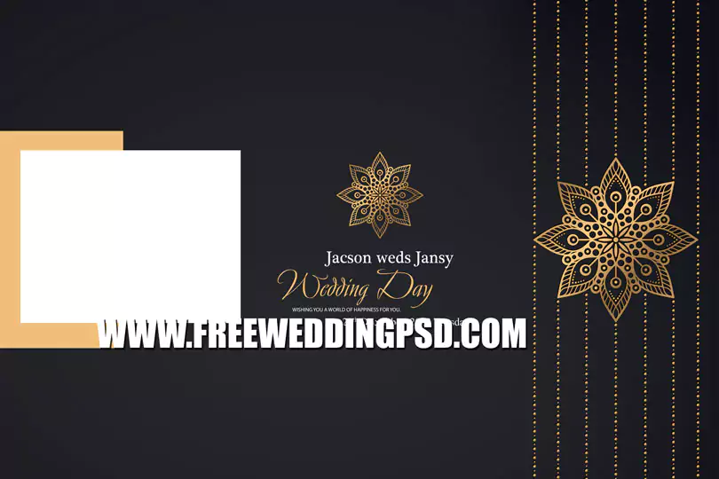 wedding Album cover design PSD