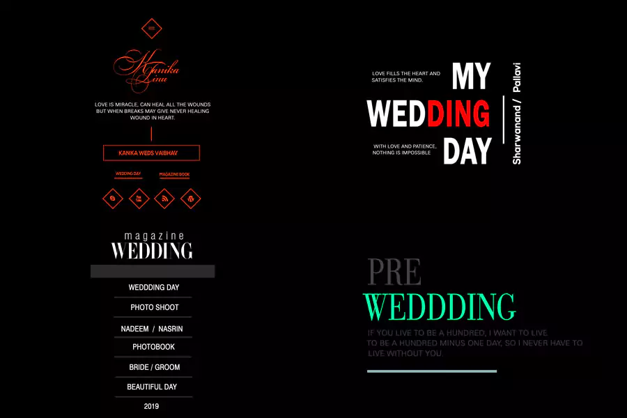 Wedding Fonts and letters Perfect for wedding album design