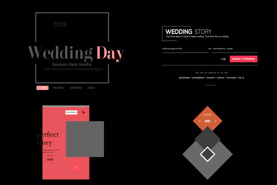 Wedding Fonts and letters Perfect for wedding album design