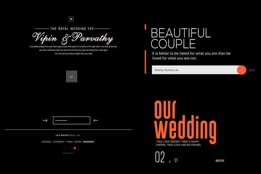 Wedding Fonts and letters Perfect for wedding album design