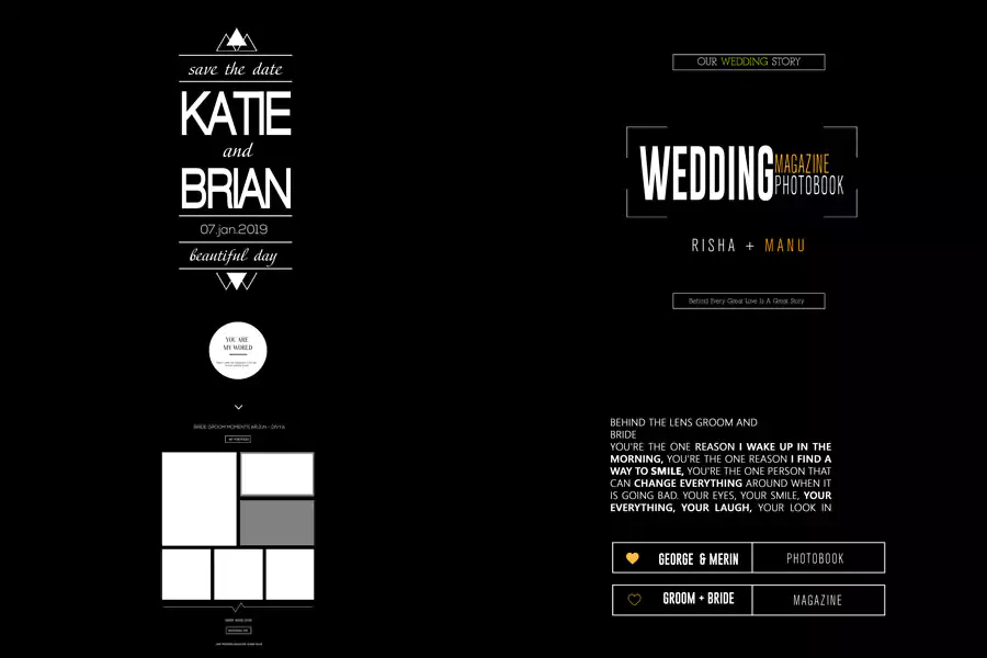 Wedding Fonts and letters Perfect for wedding album design