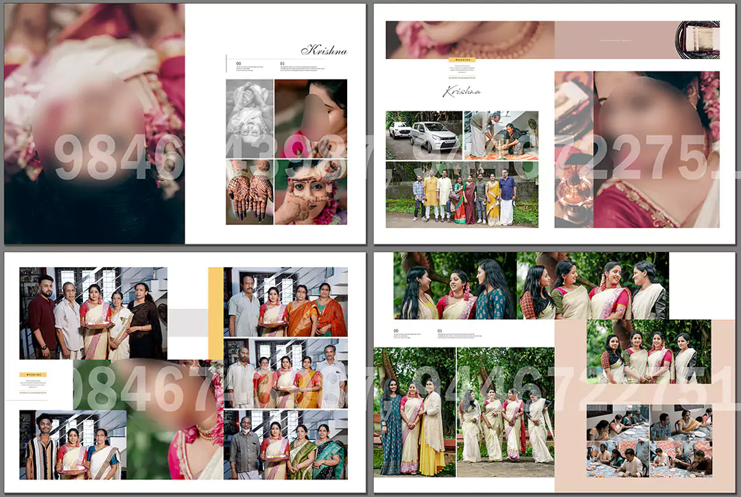 bridal family album design