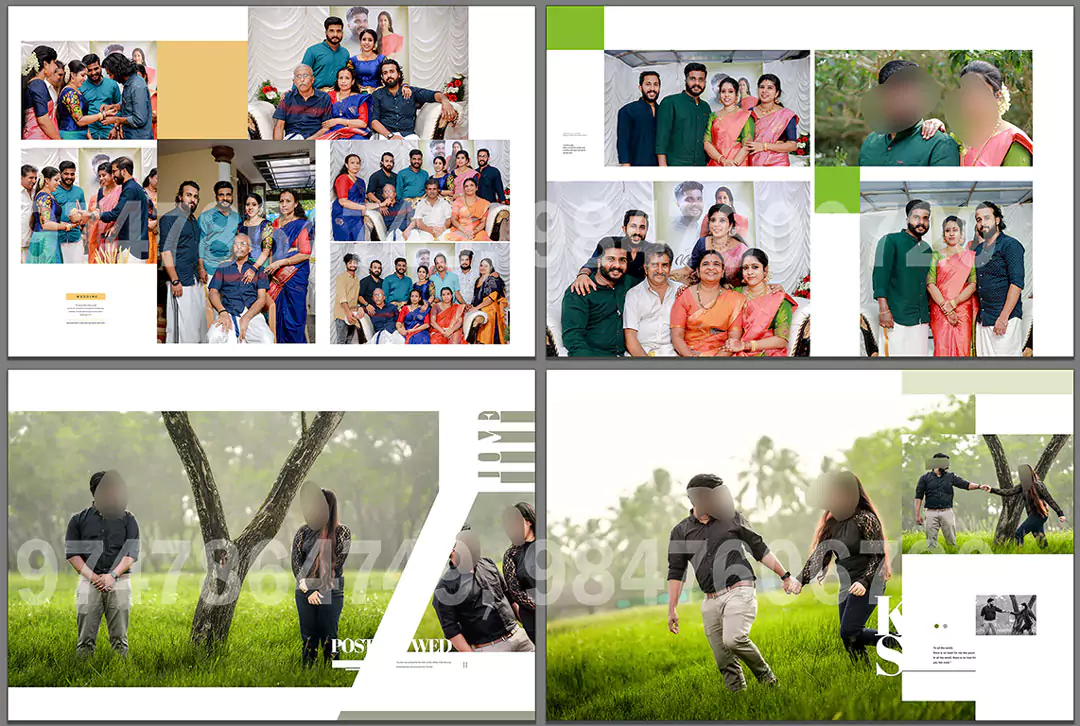 bridal family album design