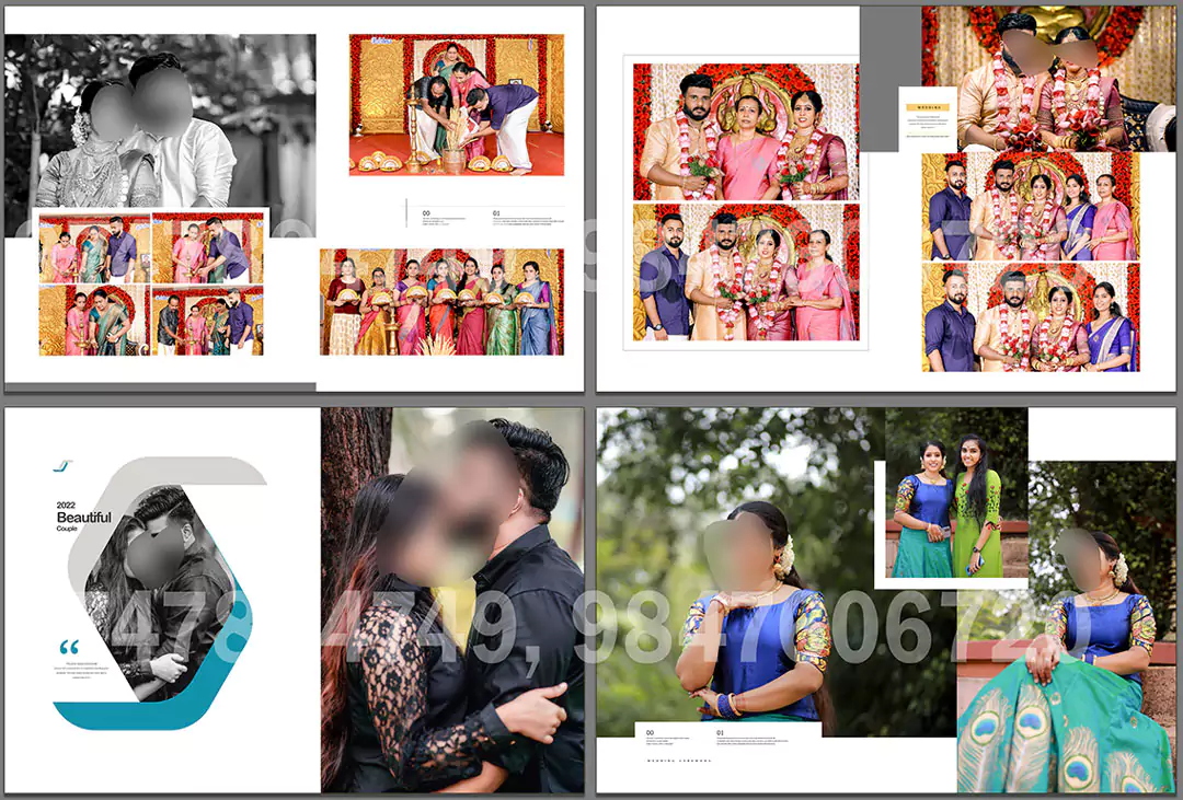 bridal family album design