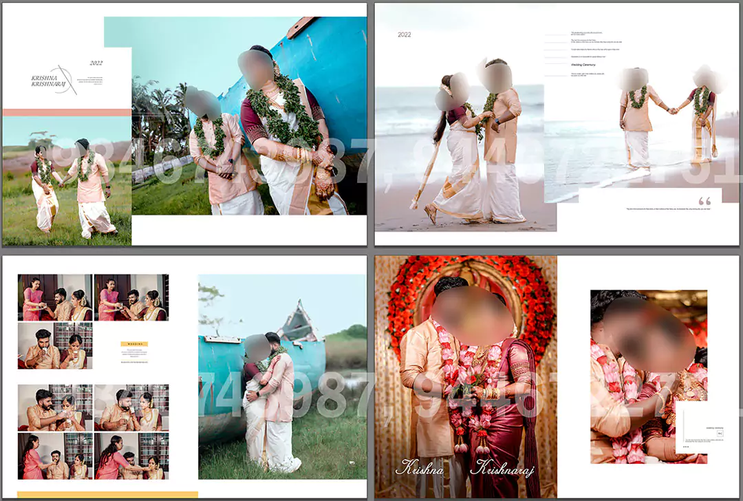 bridal family album design