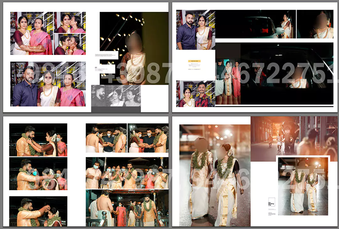 bridal family album design