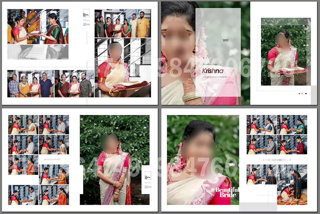 bridal family album design