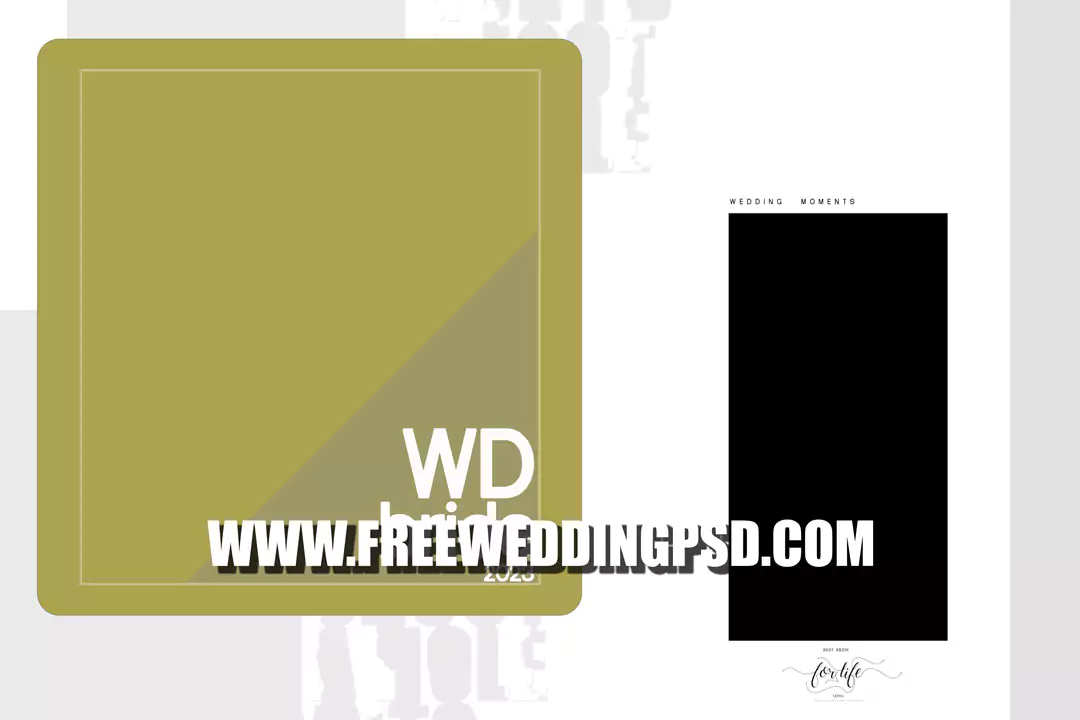 bride beautiful moments album psd designs